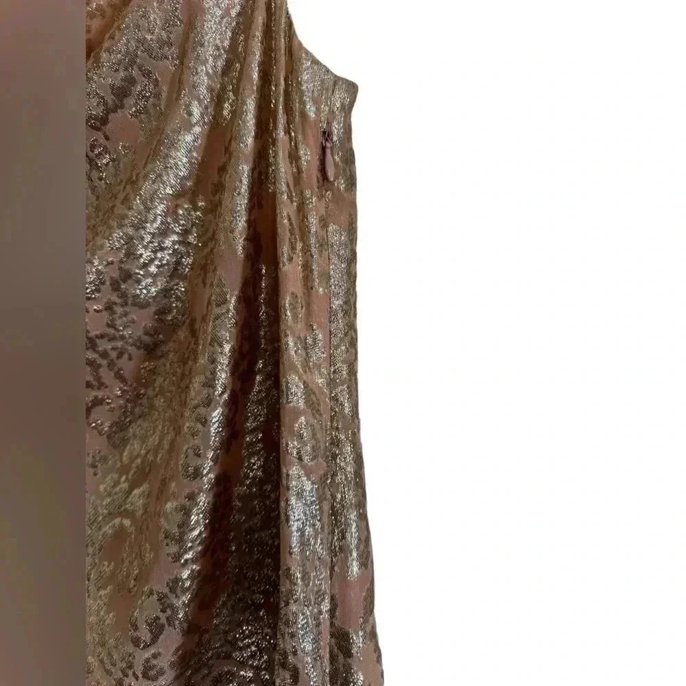 J Crew Silk and Metallic Sleeveless Top Size 2 - Picture 3 of 16